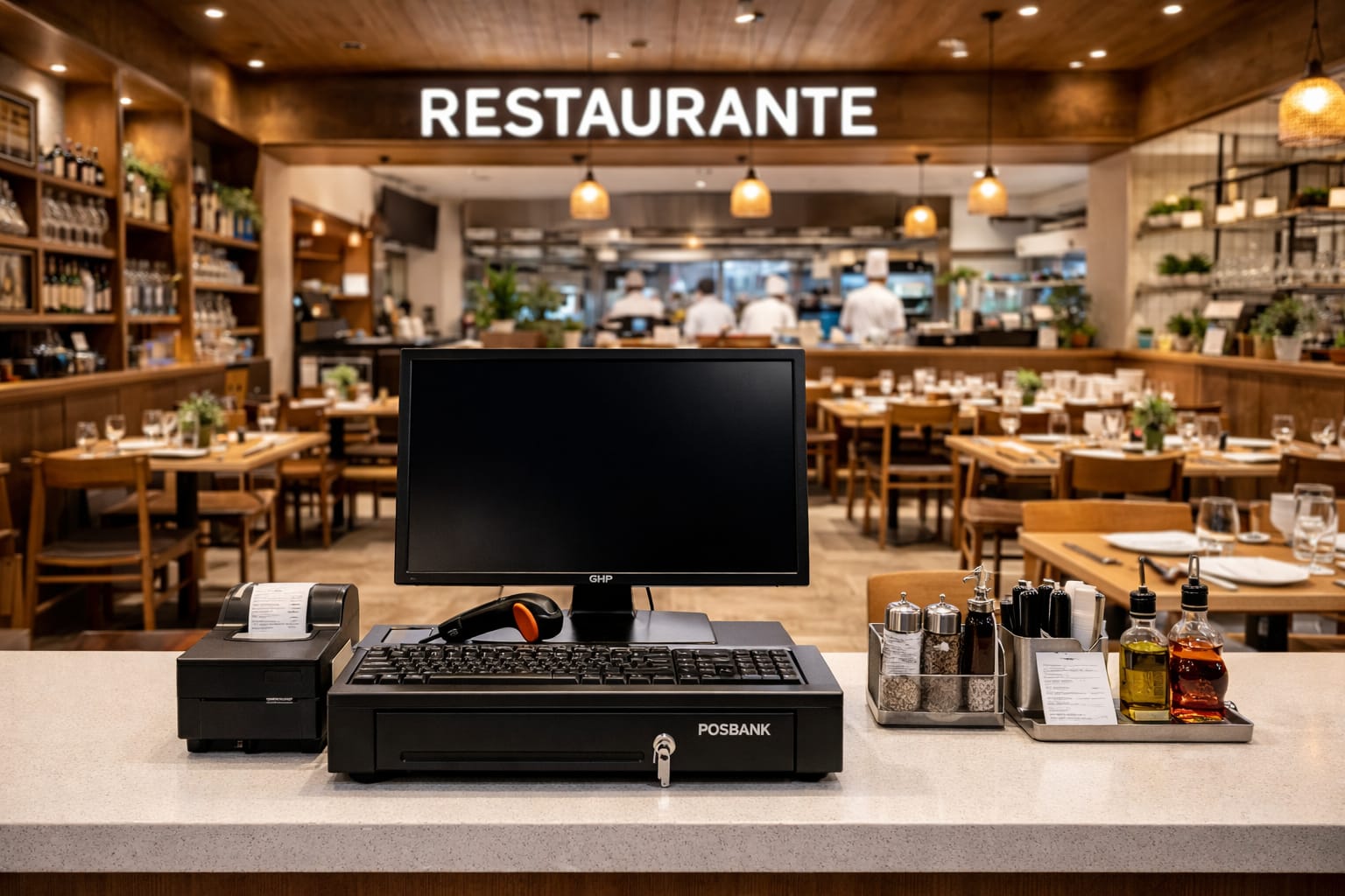 Kit punto de venta para restaurante completo