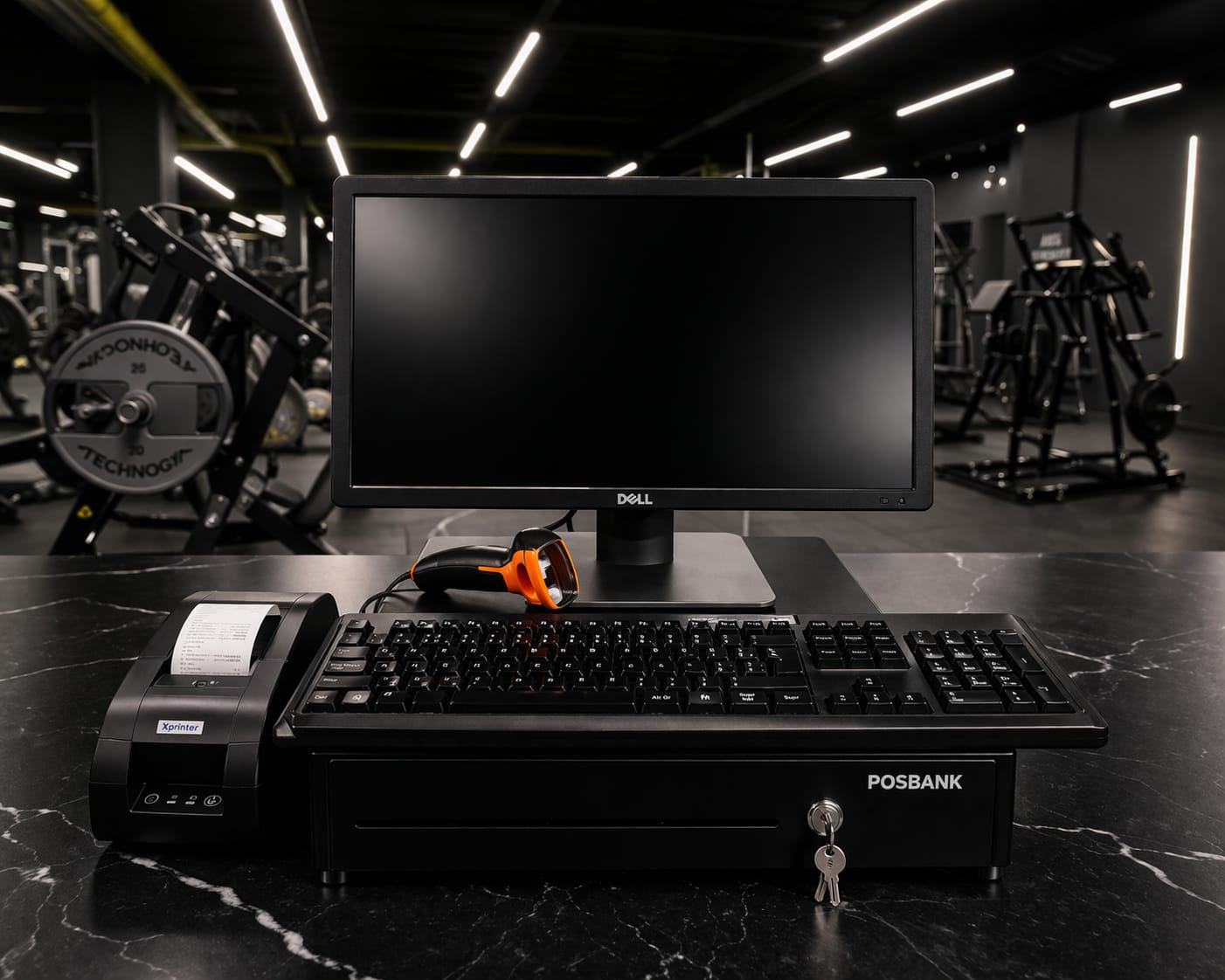 Kit punto de venta para gimnasio o clubs deportivos