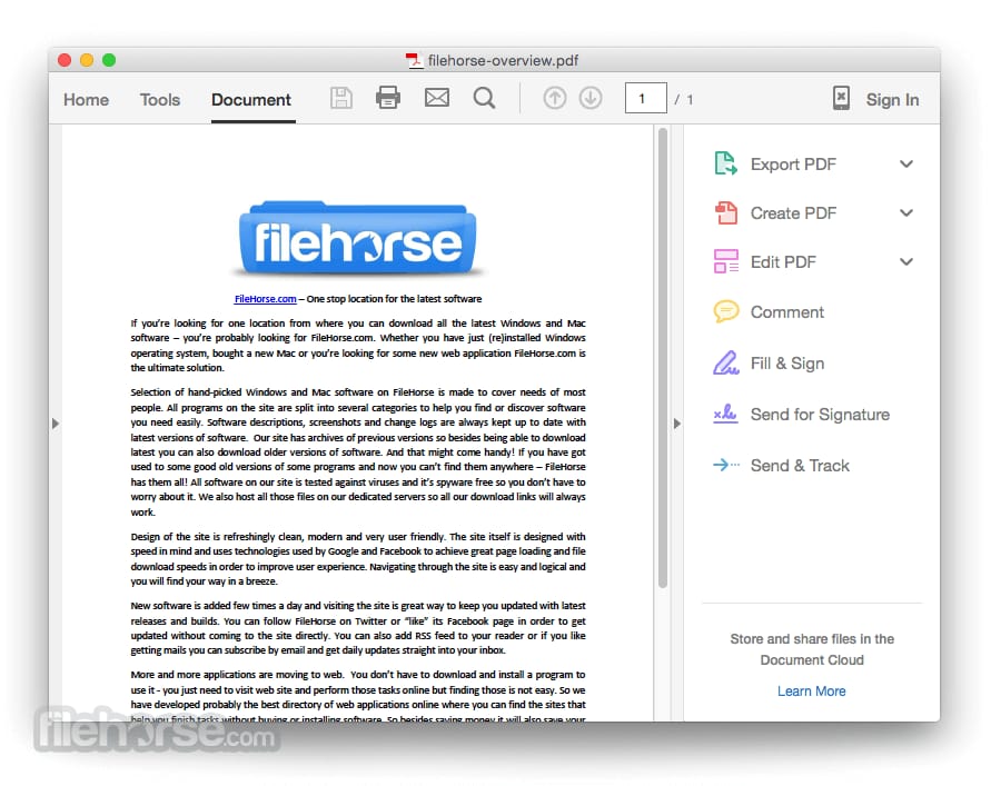 Adobe Acrobat para Mac 2025